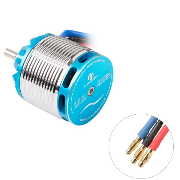 Moteur sans balais FlashHobby H500 1600KV 1700W pour hélicoptère RC 500 Align, multirotor, avion à grande vitesse, accessoire UAV